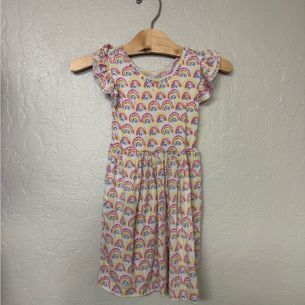 PLAY toddler girl rainbow print dress size 2t